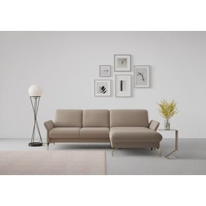 sit&more Ecksofa »Fashion L-Form«, wahlweise mit Kopfteilverstellung,... taupe Größe