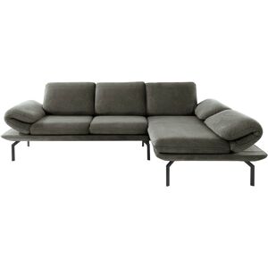 DOMO collection Ecksofa »New York L-Form«, wahlweise mit Arm- und... dunkelgrün Größe