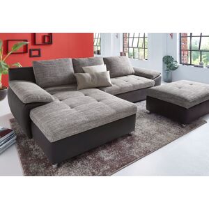 sit&more Ecksofa Labene, wahlweise mit Bettfunktion und Bettkasten, inkl.... schwarz/grau Größe