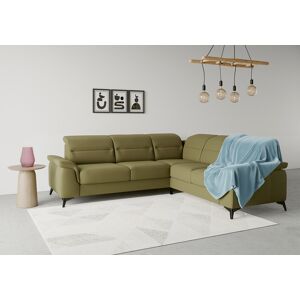 sit&more Ecksofa »Sinatra L-Form«, optinal mit Kopfteilverstellung und... olive Größe