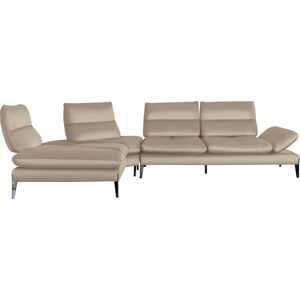 Nicoletti Home Ecksofa »Monnalisa«, Breite 237 cm, mit Sitztiefen- und... beige Größe