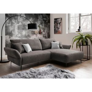 INOSIGN Ecksofa »Amarena L-Form«, inklusive Armlehnenverstellfunktion, 4x... grau-braun Größe