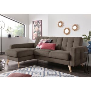 exxpo - sofa fashion Ecksofa »Nappa, L-Form« taupe Größe