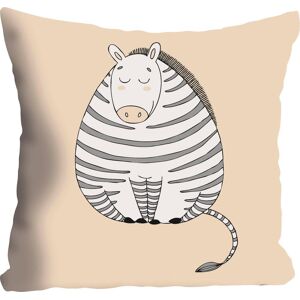 queence Dekokissen »»Zebra««, Kissenhülle ohne Füllung, 1 Stück bunt + bedruckt Größe B/L: 40 cm x 40 cm