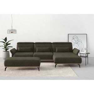 Places of Style Ecksofa »Fjord L-Form«, massiv, wahlweise mit... khaki Größe