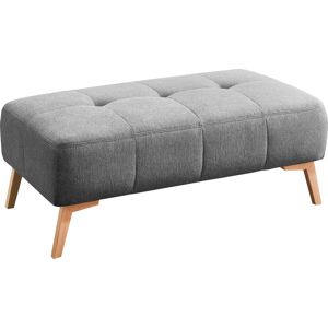 exxpo - sofa fashion Hocker, im skandinavischen Design mit Steppung und... light grey Größe