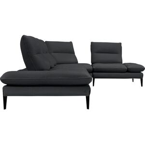 Nicoletti Home Ecksofa »Monnalisa«, Breite 376 cm, mit Sitztiefen- und... nero Größe