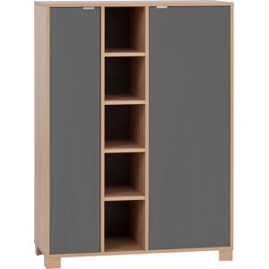 Schildmeyer Midischrank »Anouk«, Breite 90 cm eiche hellfb./basaltgrau Größe