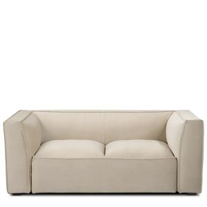 NV GALLERY 2-Sitzer-Sofa AUSTER - 2-Sitzer Sofa, Samt in Lafayette Taupe & schwarzes Holz, B180  taupe