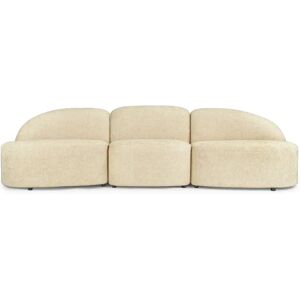 NV GALLERY Canapé modulable TODD - 3-Sitzer Sofa, modulierbar, Tweed in Sandbeige, B263