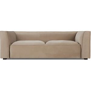 NV GALLERY 3-Sitzer-Sofa AUSTER - 3-Sitzer-Sofa, Samt in Lafayette Taupe, B220  Beige / Schwarz