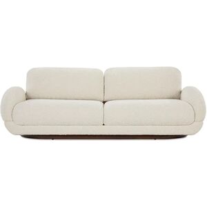 NV GALLERY 3-Sitzer Sofa MASSAO - 3-Sitzer Sofa, Bouclé Stoff in Oatmeal Weiß, B223  Weiß