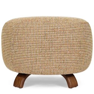 NV GALLERY Pouf PLATON - Pouf, Tweed in Miami Gelb & Eschenholz  Gelb / Braun