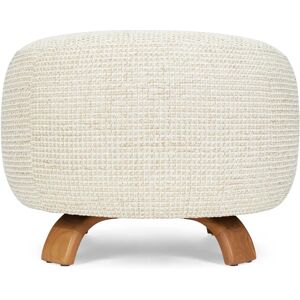 NV GALLERY Pouf PLATON - Pouf, Tweed in Miami Beige & Eschenholz  Beige / Braun