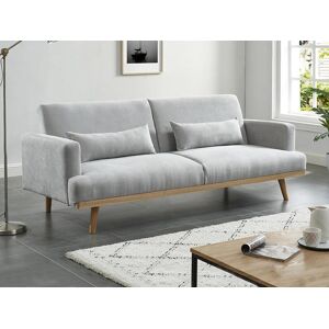 Vente-unique.ch Schlafsofa Klappsofa 3-Sitzer - Stoff - Hellgrau - ESME