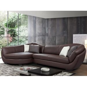 Ecksofa Leder 5-Sitzer - Ecke Links - Büffelleder - Braun - CAIPI von PASCAL MORABITO