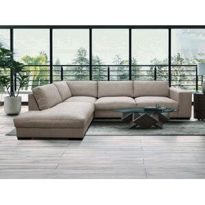 Vente-unique.ch Ecksofa - Ecke links - Stoff - Beige - MESETA