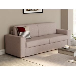 Vente-unique.ch Sofa - 3-Sitzer - Mit Matratze - Stoff - Beige - COGLIO