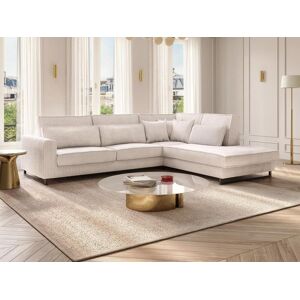 Großes Ecksofa - Ecke rechts - Cord - Beige - TESSIO von Maison Céphy