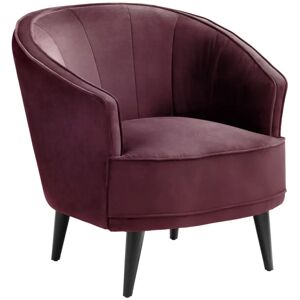 VEGA Sessel Garbo; 86x75x84 cm (BxTxH); Sitz violett, Gestell schwarz