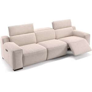 sofanella Stoff 3-Sitzer XXL LORETO Relax Sofa Couch 279x76x104 Grau