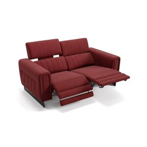 sofanella Stoffsofa LESINA Stoffcouch Relax Sofa 176x89x101cm Rot