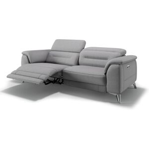 sofanella Designsofa Stoff GANDINO Stoffsofa Couch 212x76x107cm grau