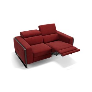 sofanella Designer Stoffcouch 2-Sitzer MANZANO Relaxfunktion 174x109x77cm Rot