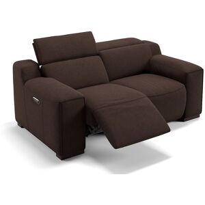 sofanella Stoffsofa 2-Sitzer LORETO Couch Relaxcouch 176x76x104 braun