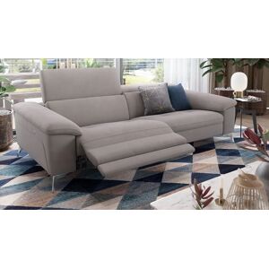 sofanella Stoff 3 Sitzer Sofa STELLA mit Relaxfunktion 188x107x74cm Grau