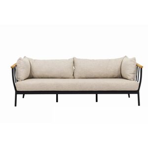 sofanella Lounge Sofa LISSABON Gartenlounge wetterbeständig Garten Couch 206cm Beige