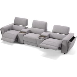 sofanella Kinosofa ARONA Relax Couch 3-Sitzer 341x97x97cm Grau