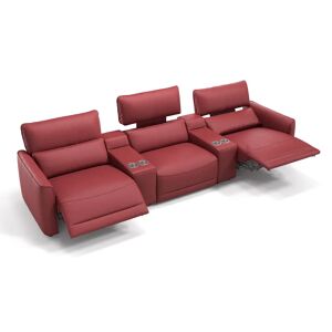 sofanella Heimkino Sofa GALA 3-Sitzer Couch 278x101x89cm rot