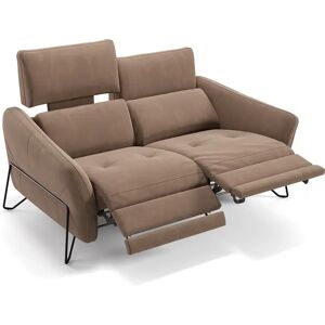 sofanella Stoffsofa LINARES mit Relaxfunktionen Stoffcouch 164x100x103cm Braun