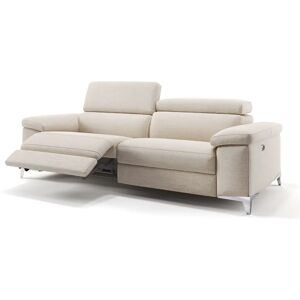 sofanella Stoff Sofagarnitur VENOSA Sofa mit Sitzfunktion 208x79x101cm Beige