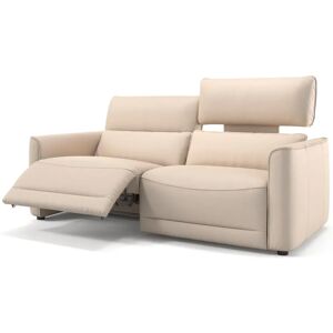 sofanella Ledersofa 3-Sitzer GALA Ledercouch 218x101x89cm Beige