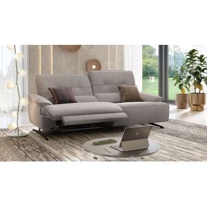 sofanella Stoff Sofa PERLO 3-Sitzer Relax Couch italienisch 188x98x101cm Grau