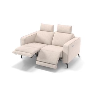 sofanella Stoffcouch 2-Sitzer BARLETTA Relaxsofa Couch 156x85x97cm Beige