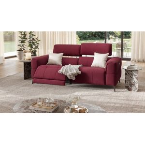 sofanella Designer Sofa MEZZANO Stoff Couch 212x100x97cm Rot