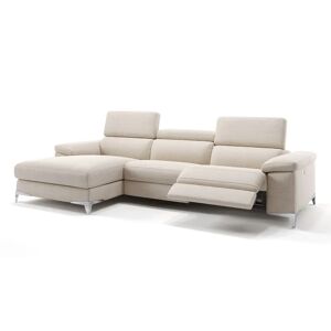 sofanella Stoff Ecksofa VENOSA mit Funktion 253x79x101cm Beige