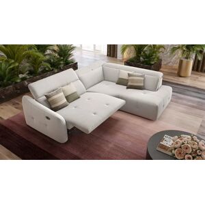 sofanella Stoff Ecksofa CASADO Eckgarnitur Eckcouch 231x108x77cm braun