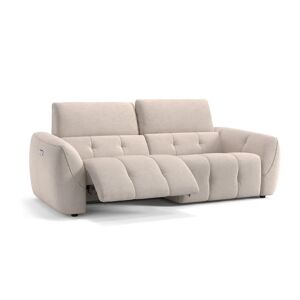 sofanella Stoffsofa 3-Sitzer CEPRANO Stoffcouch Relaxsofa 200x90x106cm Grau