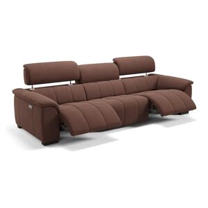 sofanella XXL Stoffsofa MINORI Relaxfunktion Couch Garnitur 278x89x104cm braun