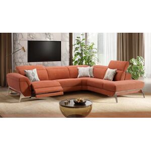 sofanella Stoff Ecksofa ARINA Eckcouch Relaxcouch 341x76x101cm orange