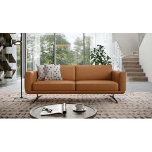 sofanella Home Design Ledercouch Leder 3-Sitzer MARETO Relax Sofa 156x78x70cm orange
