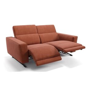 sofanella Designer Stoffcouch 2-Sitzer ALESSO Relaxfunktion 168x74x108cm Orange