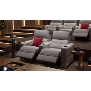 sofanella Stoff 2 Sitzer Couch BARI mit Sitztiefenverstellung Relaxsofa 172x100x96cm Grau