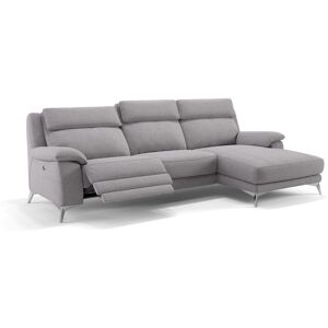 sofanella Designer Stoff Ecksofa ALIANO Eckcouch 280x95x100cm grau