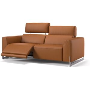 sofanella Ledersofa AMELIA Ledercouch Relax Sofa Couchgarnitur 224x90x101cm Orange