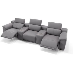 sofanella XXL Relaxsofa MONTEFINO Relaxcouch Kinosofa 352x75x108cm Weiss